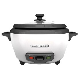スチーマー 蒸し器 ライスクッカー 炊飯器 1.4L ブラック・アンド・デッカー BLACK+DECKER RC506 6-Cup Cooked/3-Cup Uncooked Rice Cooker and Food Steamer, White 家電
