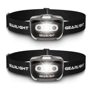 wbhCg 2Zbg Z[teBCgt v d jO Lv AEghA GearLight LED Headlamp Flashlight S500 [2 PACK] - Running, Camping, and Outdoor Headlamps - Best Head Lamp with Red Safety Ligh