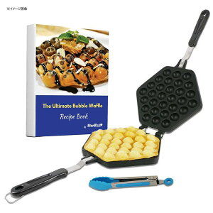 �G�b�O���b�t���p�� �{�`�e �p�b�t�� �o�u�����b�t�� Bubble Waffle Maker Pan by StarBlue with FREE Recipe ebook and Tongs - Make Crispy Hong Kong Style Egg Waffle in 5 Minutes