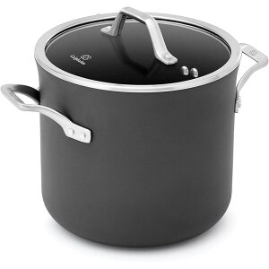 XgbN|bg  7.6L KXt^t PFOAt[ 3w VOl`[V[Y Jt@ Calphalon Signature Hard-Anodized Nonstick 8-Quart Stock Pot with Cover