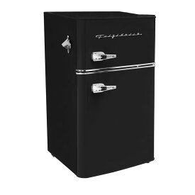 冷蔵庫 冷凍庫 ミニ 90L フリッジデール 2ドア レトロ 前面下部に白いライン有 Frigidaire Retro 3.2 Cu Ft Two Door Compact Refrigerator with Freezer EFR840 家電