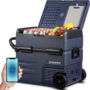 |[^u ① Ⓚ ԗpN[[{bNX -20x`20x dRvbT[N[[ Lv AEghA 55L BODEGA 12 Volt Refrigerator, Portable Freezer, Car Fridge Dual Zone APP Control, 59 Quarti55Lj RV