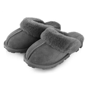 �X���b�p �V�[�v�X�L�� �I�[�X�g�����A���̗r ���� �ϐ� �������� �ӂ�ӂ� WaySoft Genuine Australian Sheepskin Women Slippers, Water-Resistant Warm and Fluffy Outdoor House Slippers for Women