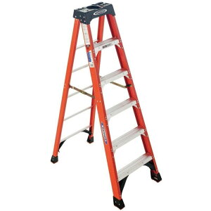 r ܂肽 Xebv 183cm ő136kg OXt@Co[ Werner 6 ft. Fiberglass Step Ladder ( 10 ft. Reach Height) with 300 lb. Load Capacity Type IA Duty Rating NXT1A06