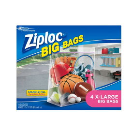 ジップロック XLサイズ 60×51×18cm 4枚入 Ziploc XL HD Big Bag (4 Bags)