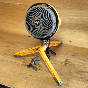 エアサーキュレーター ファン 扇風機 ヘビーデューティー 直径19cm 三脚 クリップ 防塵 高耐久 ボルネード 作業現場 Vornado EXO5 Heavy-Duty Shop Air Circulator Fan with High-Impact Housing, Collapsible Tripod Base, C