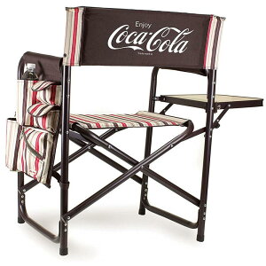 �R�J�E�R�[�� �܂肽���� �`�F�A �֎q �L�����v �A�E�g�h�A Picnic Time Coca-Cola Portable Folding Sports Chair, Moka 809-00-777-911-0