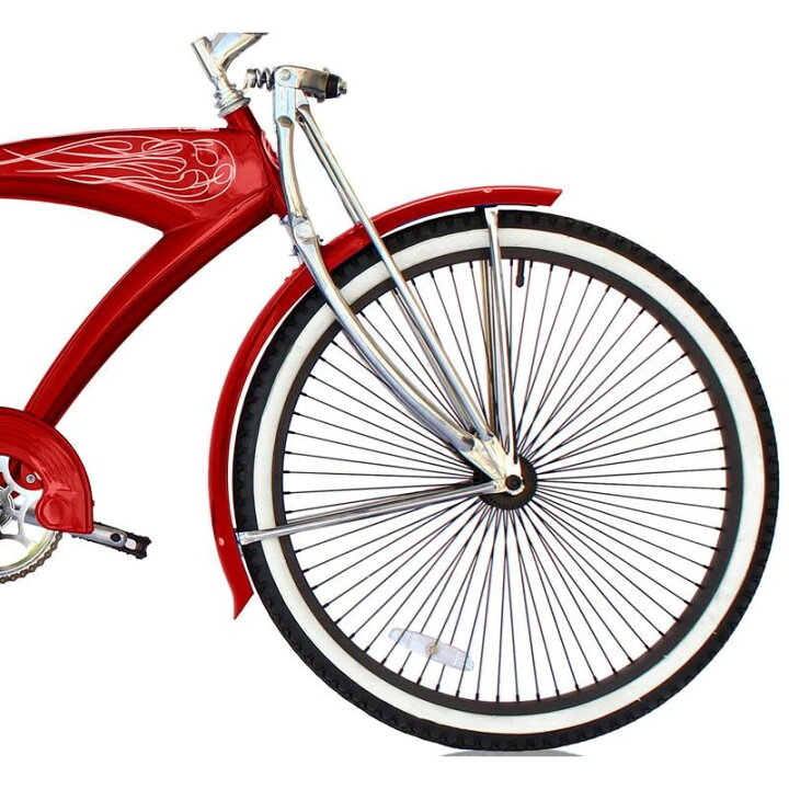 楽天市場】ビーチクルーザーバイク 自転車 26インチ 12才以上 【組立要 