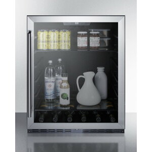T~bg A_[JE^[ rgC ① 60cm 142L Summit 24" Built-In / Freestanding Beverage Center, 5 cu.ft. Undercounter Refrigerator AL57G/AL57GCSS ysz Ɠd