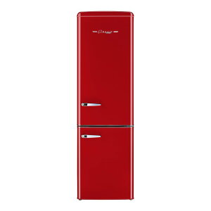 ① Ⓚ 2hA 246L 55cm GiW[X^[ 277kWh/N @\Ȃ Unique Retro 21.6 in. 9 cu. ft. Bottom Freezer Refrigerator Ɠd