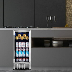 ① 94 rgC XeX KXhA t AOBOSI 15 Inch Beverage Refrigerator, 94 Cans Built-In Beverage Cooler Ɠd