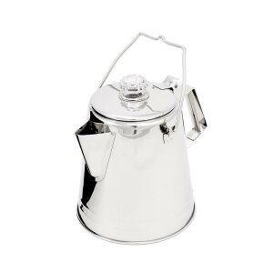 p[R[^[ XeX R[q[ Lv AEghA GSI Outdoors GLACIER STAINLESS COFFEE PERCOLATOR WITH SILICONE HANDLE