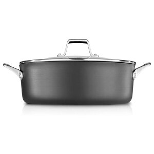  ^ 6.6L t^t Jt@ v~A n[hA}Cg Calphalon Premier Hard-Anodized Nonstick 7-Quart Sauteuse & Cover
