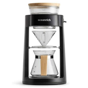 ドリップ コーヒーメーカー ドリッパー 2カップ 自動停止 単3電池使用 OCEANRICH Automatic Coffee Machine Drip Maker,Home Coffee Maker Drip Coffee Pot Filter (CR8350AD) 家電
