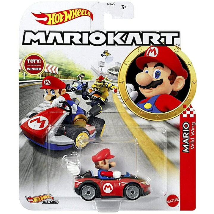 楽天市場 ホットウィール マリオカート マリオワイルドウィング おもちゃ 車 Diecast Hotwheels Mario Kart Mario Wild Wing Toty Winner 21 アルファエスパス米国楽天市場店