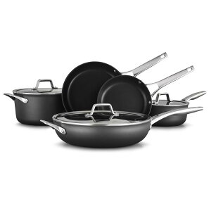 �t���C�p�� �Ў�� ����� 8�_�Z�b�g �J���t�@���� �v���~�A �n�[�h�A���}�C�g Calphalon Premier Hard-Anodized Nonstick Cookware 8-Piece Cookware Set
