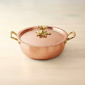 ECAYE\m}  C^A tH[j  uCU[  3.3L ǂ񂮂 Williams-Sonoma Ruffoni Historia Hammered Copper Chef Braiser with Acorn Knob, 3 1/2-Qt.