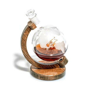 �f�L�����^ �q��@ �n�� �K���X 1L �M�t�g Globe Liquor Decanter, Bourbon, Wine, Whiskey Decanter 1000ml Airplane Decor