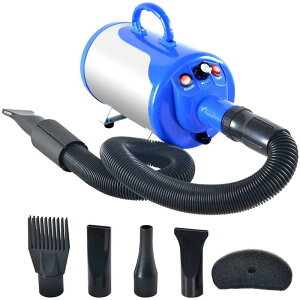 ybgp hC[ hbOO[~O ʒ  SHELANDY 3.2HP Stepless Adjustable Speed Pet Hair Force Dryer Dog Grooming Blower with Heater Ɠd