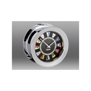 v J[{t@Co[ NH[c NbN Cv v Gi C Chelsea Clock CARBON FIBER FLAG CLOCK, NICKEL