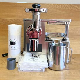 ジューサー コールドプレス スロージューサー ステンレス PURE Juicer 家電【代引不可】