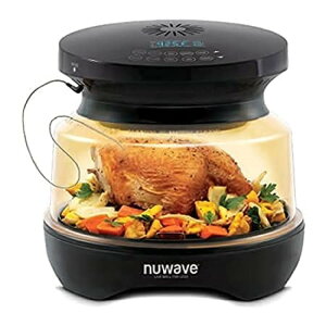 コンベクション オーブン 多機能 卓上 ニューウェーブ プリモNUWAVE Primo Grill Oven with Integrated Digital Temp Probe for Perfect Results; Convection Top & Grill Bottom for Surround Cooking; Broil, Roast, Grill, Bake, Dehydrate & Ai
