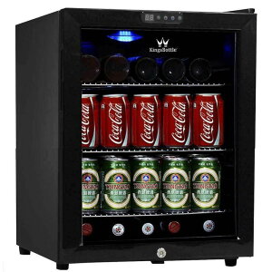 ① 52L 45 RpNg ~j KXhA ubN LOX{g Kingsbottle 45 Can Compressor Mini Bar Fridge KBU-52-BP Ɠd