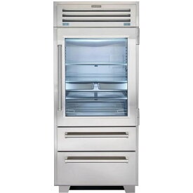 サブゼロ 冷蔵庫 自動製氷機 ビルトイン 640L ステンレス 幅91cm ガラスドア Sub-Zero 36" PRO Refrigerator/Freezer with Glass Door PRO3650G 家電