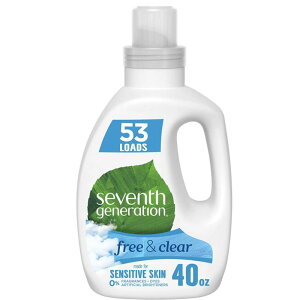 �Z�u���X�W�F�l���[�V���� �Z�k����p��� 1.2L 53�� Seventh Generation Concentrated Laundry Detergent, Stain Fighting Formula, Free & Clear Unscented, 40 oz (53 Loads)