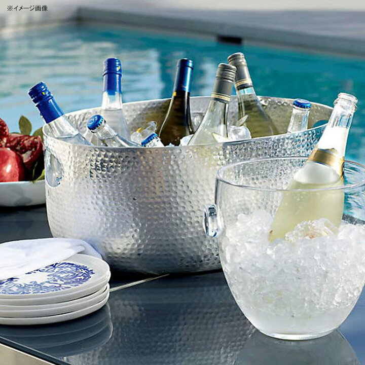 楽天市場 ドリンククーラー 飲み物 桶 アルミ 槌目 ハンマード Crate Barrel Bash Beverage Tub アルファエスパス米国楽天市場店