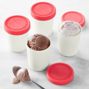 ACXN[p e  ~j 440ml 4Zbg BPAt[ Mini Ice Cream Storage Tubs, Set of 4