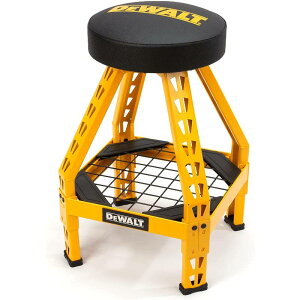 K[WXc[ X`[t[ 360] ֎q DEWALT Padded Shop/Garage Stool, 360-degree Swivel Seat, Durable Steel Frame (DXSTFH030)