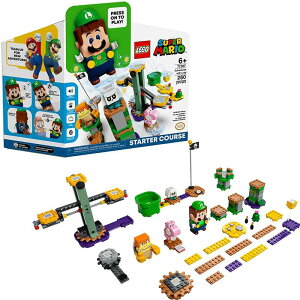 S X[p[}I C[W  ڂ̂͂܂ X^[^[Zbg LEGO Super Mario Adventures with Luigi Starter Course 71387 Building Kit; Collectible Toy Playset for Creative Kids, New 2021 (280 Pieces)