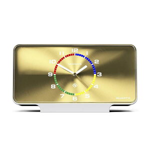 j[Q[g uv vlbg uX S[h Newgate Planet Mantel MAN/PLA696PW Modern Mantel Clock | Contemporary White and Spun Brass Effect