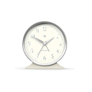j[Q[g uv  Vo[ g A[ Newgate The Hotel Alarm Clock Silver with White Face HOTE651LGY
