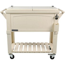 カート型 クーラーボックス 76L 栓抜き付 Permasteel 80-Qt Patio Cooler for Outside | Outdoor Beverage Cooler Bar Cart, PS-A203