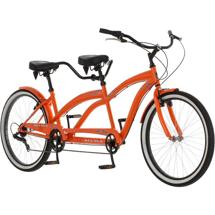 楽天市場】タンデム 自転車 二人乗り 26インチ ビーチクルーザーバイク 