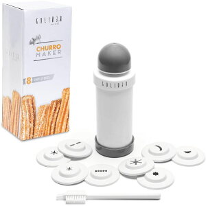 チュロス 絞り メーカー 形 8種 Goliber Churro Maker Machine - 8 Different Nozzle for Churros Maker Machine