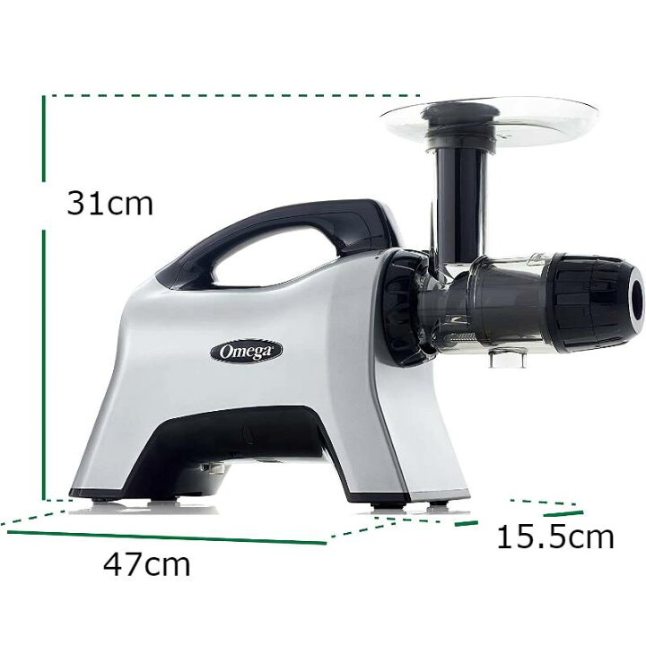 オメガ スロージューサー シルバー Omega Juicer NC1000HDS Juice Extractor and Nutrition