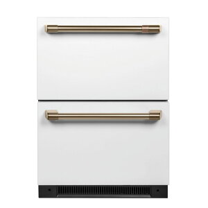 ① 161L o A_[JE^[ XeX JtFCafe 24 Inch Built-In Dual Drawers Refrigerator with 5.7 Cu. Ft. Capacity CDE06RP4NW2 Ɠd ysz