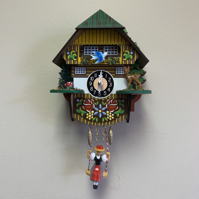 楽天市場】ミニ 壁掛け時計 ドイツ製 からくり時計風 ウォールクロック