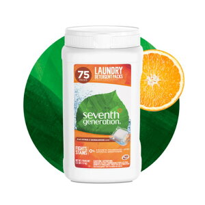 �Z�u���X�W�F�l���[�V���� ������ 75�p�b�N Seventh Generation Laundry Detergent Packs - Fresh Citrus and Sandalwood Scent