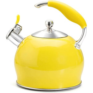 JPg ₩ 2.6L XeX IHΉ Sotya Whistling Tea Kettle for Stovetop, 3 Quart Stainless Steel