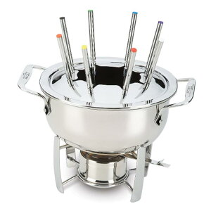 �I�[���N���b�h �X�e�����X �`���R���[�g �I�C�� �`�[�Y�t�H���f���Z�b�g All-Clad Stainless Pot with Cast Aluminum Insert Fondue Set, E470S264