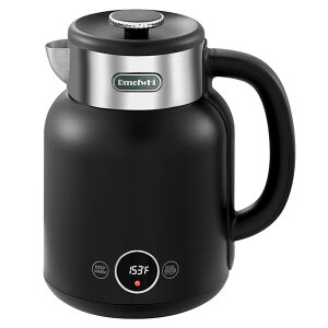 電気ケトル 高速加熱 1.5L 温度表示 デジタルディスプレイ ステンレス DmofwHi 5-Presets Electric Kettle Temperature Control With LED Display 家電
