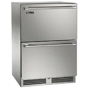 Perlick Ɩi ① rgC A_[JE^[ XeX o 61cmPerlick 24" Signature Series Marine Grade Refrigerator Drawers HP24RM-4 Ɠd