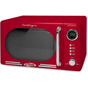 ���g�� �d�q�����W �r���e�[�W �A���e�B�[�N �A�����J �J���t�H���j�A ���C�� �m�X�^���W�A Nostalgia Retro Compact Countertop Microwave Oven NRMO7RD �Ɠd