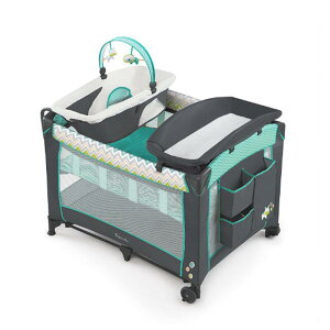 ܂肽 vC[h oVlbg }bgX TCh|Pbg  q Ԃ Ingenuity Smart and Simple Packable Portable Playard with Changing Table - Ridgedale