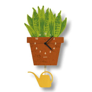 EH[NbN ϗtA ؐ Ebh Uq v Ǌ| _ [X Modern Moose houseplant pendulum clock