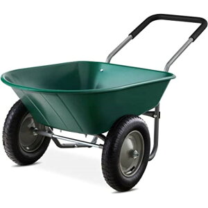 K[fJ[g 艟 L[J[g S O[ Ή׏d150kg܂Best Choice Products Dual-Wheel Home Utility Yard Wheelbarrow Garden Cart